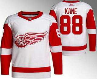 Men's Detroit Red Wings #88 Patrick Kane White Jersey Dzhi